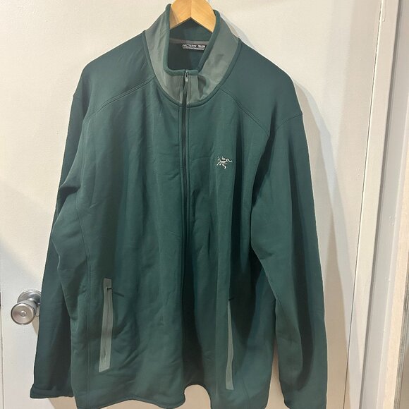 Arc’teryx Kyanite Dark Green Men’s Fleece full zipper jacket XXL new w/o tags - Picture 1 of 5